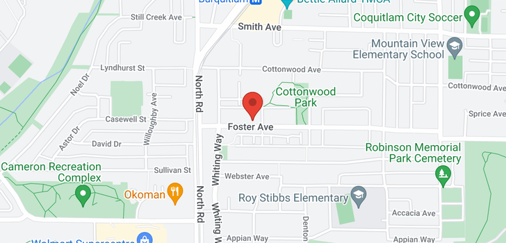map of 1602 525 FOSTER AVENUE